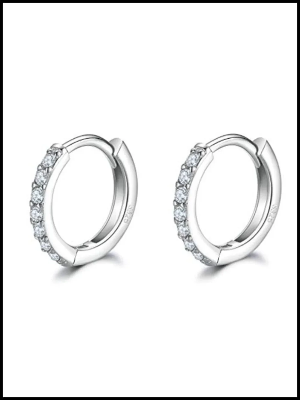 Sterling Silver Hoop and Stud Earrings Set for Women Men, 925, Hypoallergenic